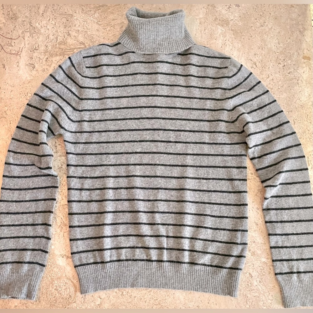ESPRIT Wool Blend Esprit Turtle Neck Stripe Sweater
